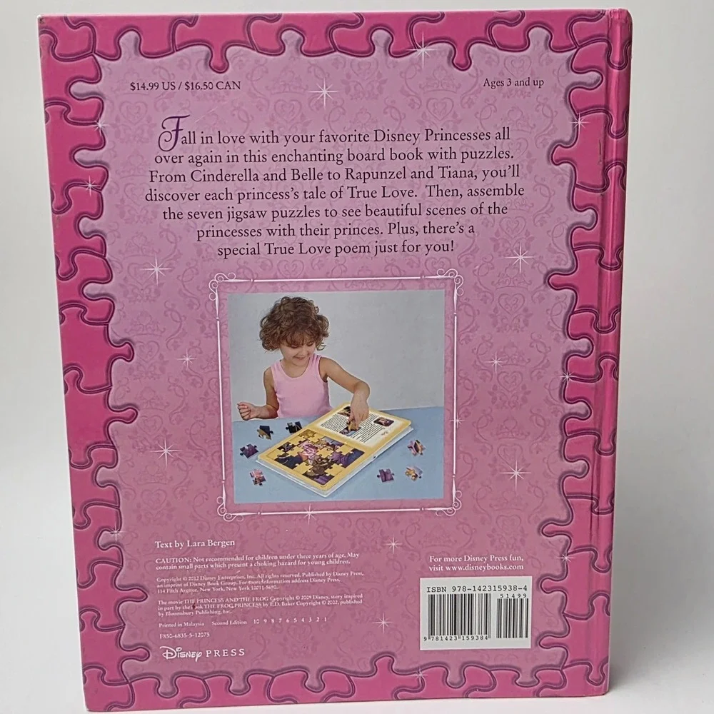 NEW Disney Princess: Pretty Princess Puzzles and True Love Stories‎ #0673